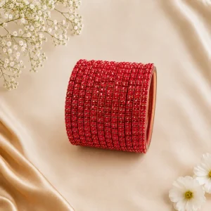 Ruby Stone Bangles Set